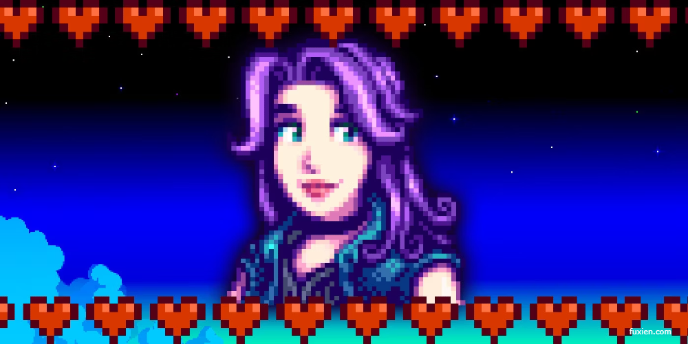 Encountering Abigail in Stardew Valley game